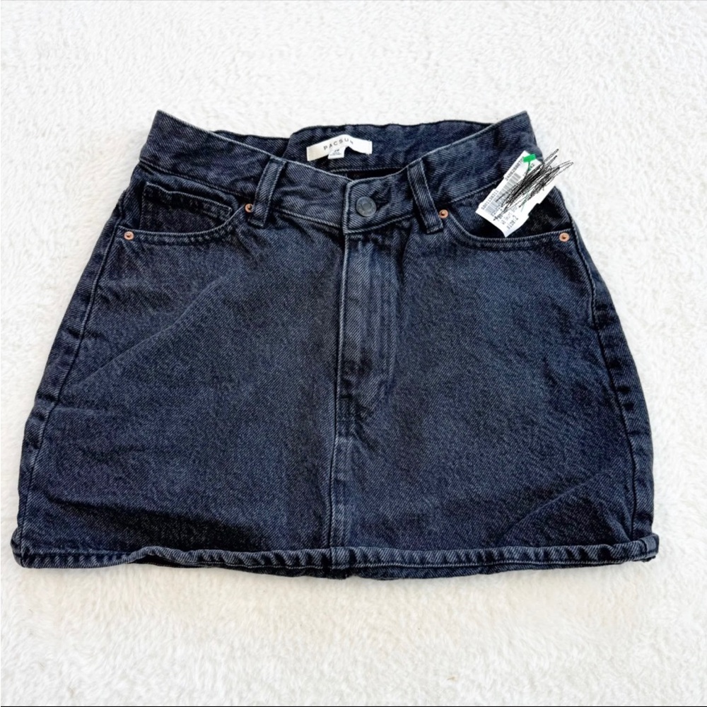 Pacsun black denim skirt